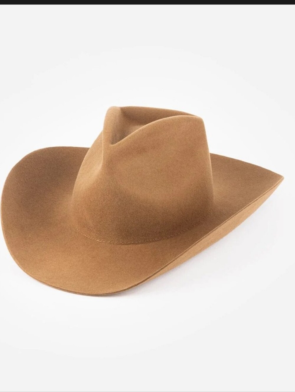 GIGI PIP WESTERN WOOL HAT Classic Brown Wool Felt Fedora coastal Cowgirl Rodeo - Picture 7 of 16